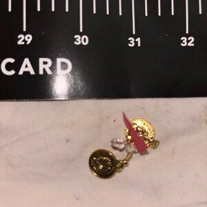 Nordstrom Gold Dangle Earrings NWOT RARE